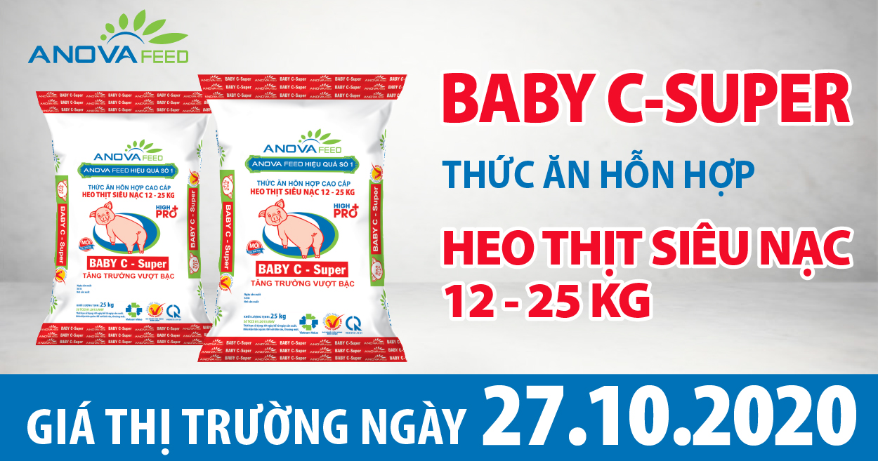 Anova Feed - Giá heo hơi hôm nay 27/10/2020 nhiều địa phương ở mức tăng mạnh