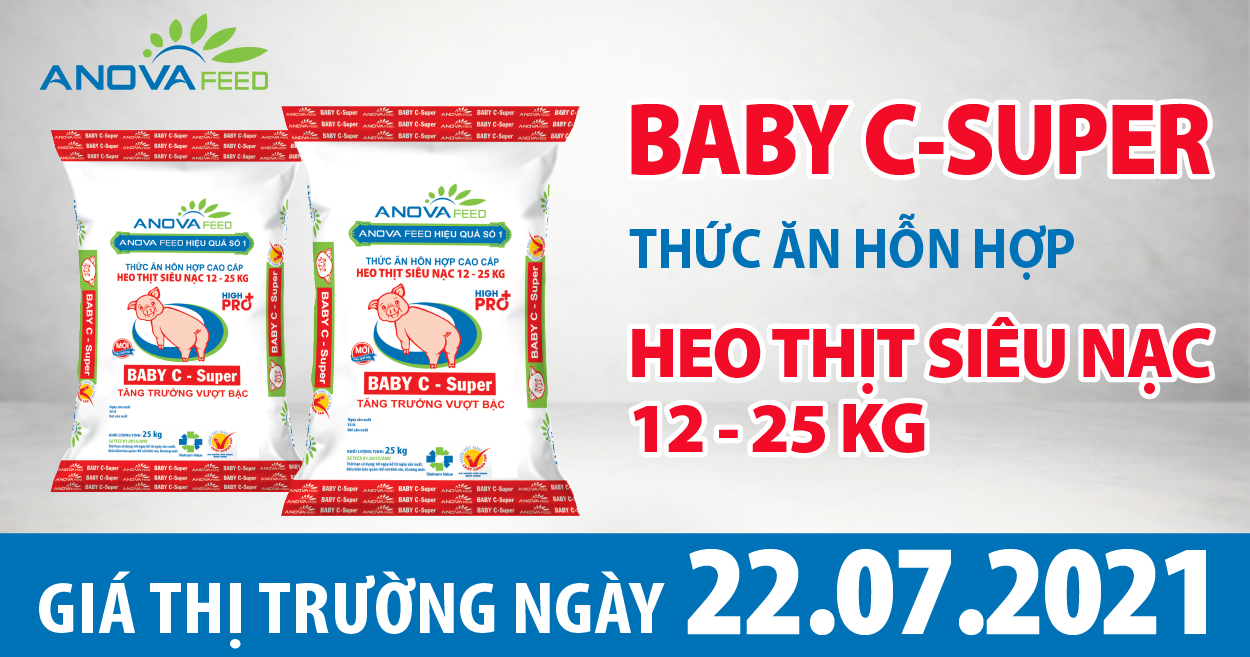 Anova Feed - Giá heo hơi hôm nay 22/7 đứng yên cả 3 miền