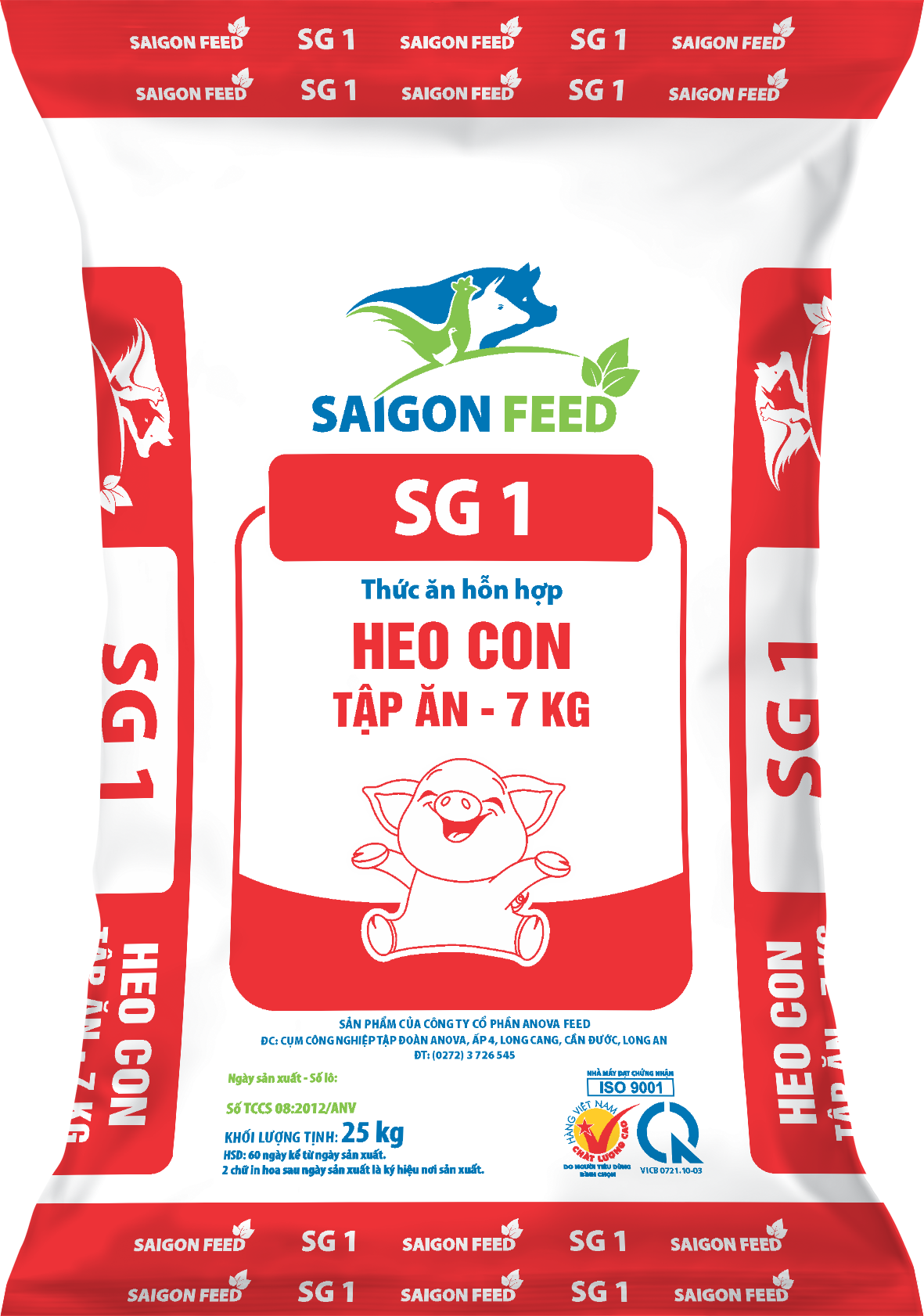 Thức ăn hỗn hợp HEO CON TẬP ĂN - 7 KG SG 1