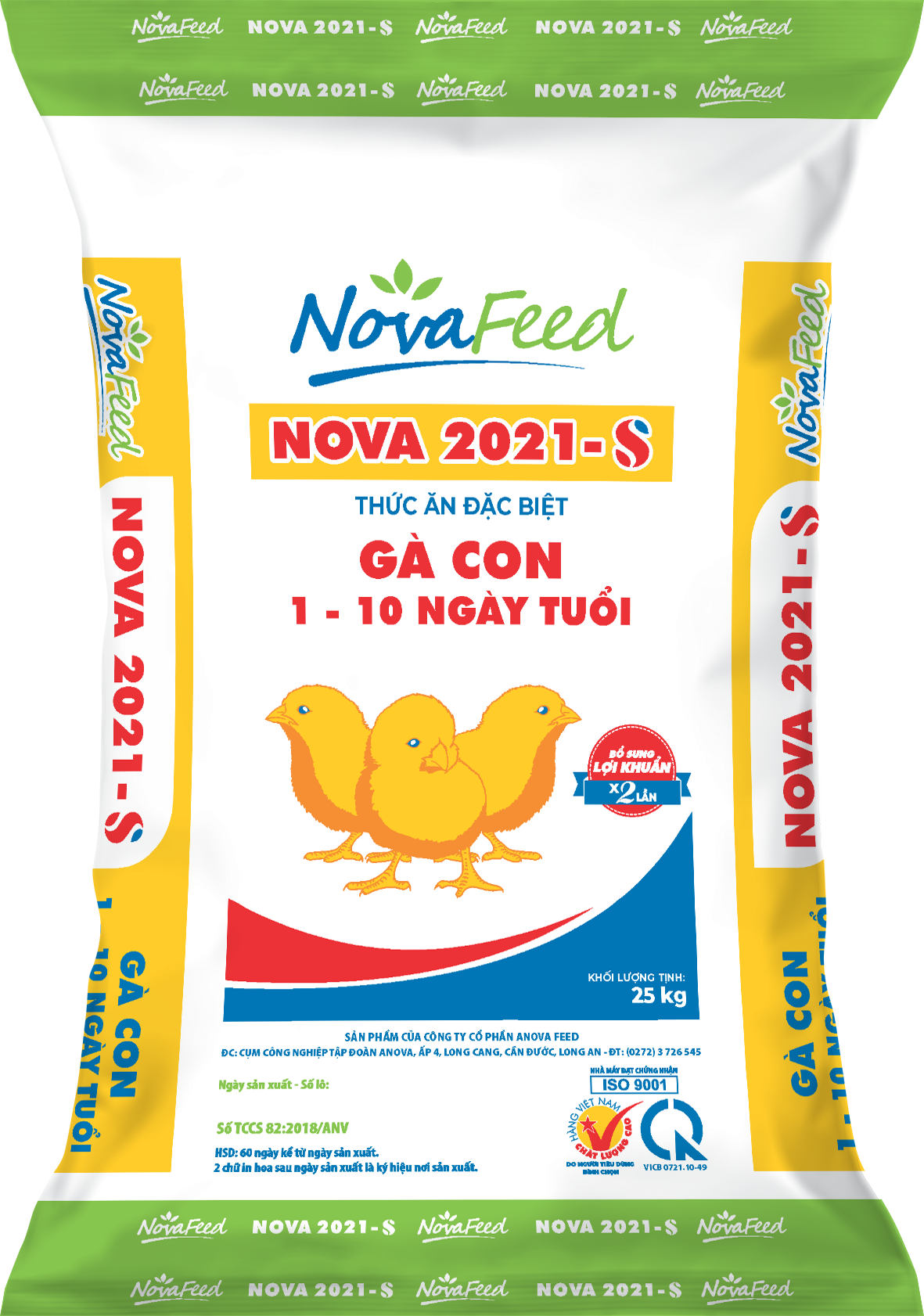 Thức ăn đặc biệt GÀ CON 1 - 10 ngày tuổi NOVA 2021-S